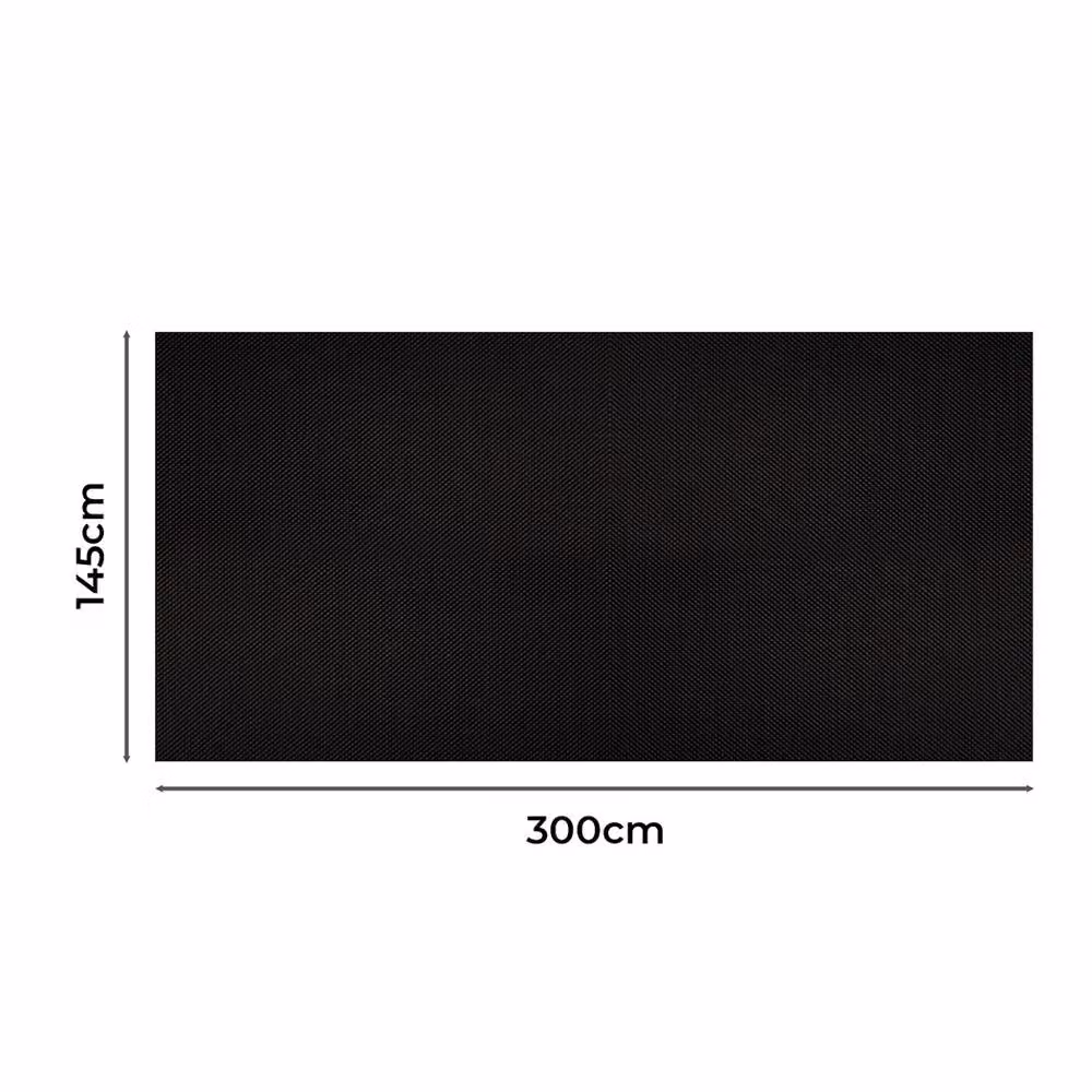 Marlow 2-Piece Blackout Window Shades, Black Adhesive Stick-On Thermal Insulating Polyester Blinds, Width: 145 cm – 3