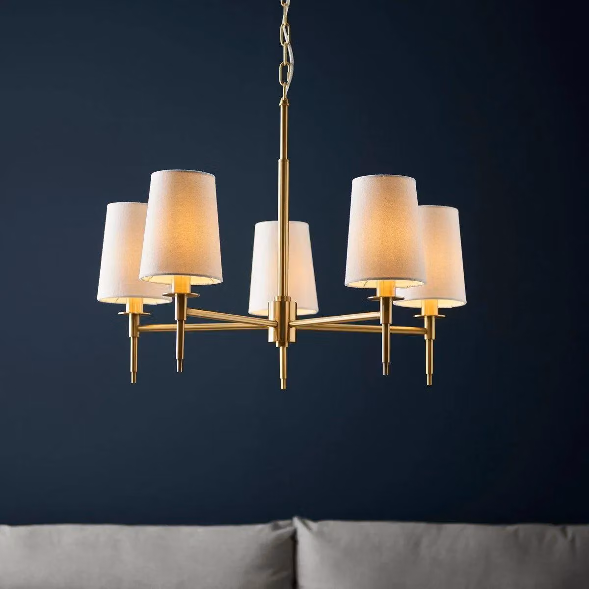 Netlighting Florence Dimmable 5 Light Multi Arm Pendant Ceiling Lamp in Yellow – 2