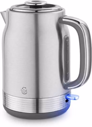 Swan SK19025SS Retro Jug Kettle in Stainless Steel, 1.7 l, 3 kW, with Removable Limescale Filter – 5