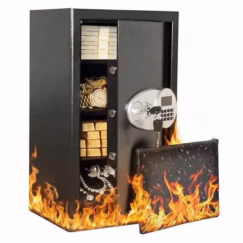 Levede 85L Fireproof Electronic Security Safe in Black, W/D/H: 65.01 x 38.0 x 31.0 cm – 1