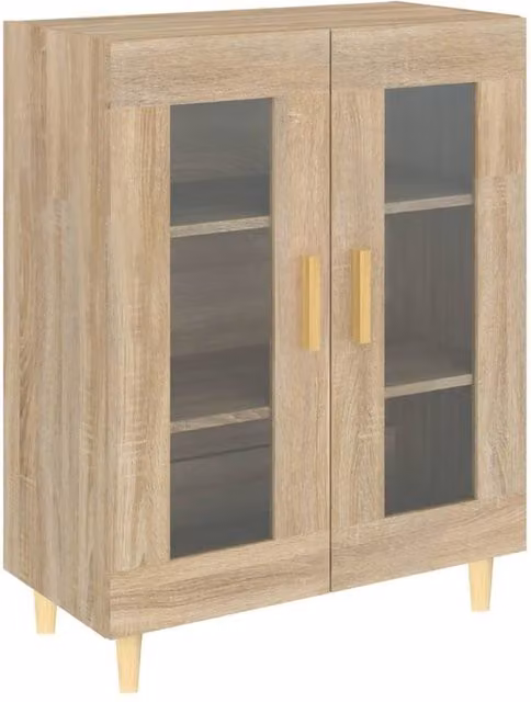 Berkfield Home Sonoma Oak Sideboard in Light Tan Beige, W/D/H: 69.5 x 34 x 90 cm – 1