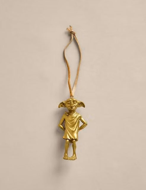 M&S Harry Potter Gold Dobby Christmas Tree Decoration Figure