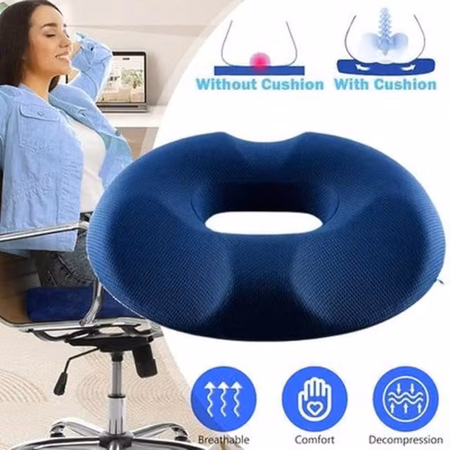 SPETLEK Blue Memory Foam Donut Cushion Ring, W: 100 cm, L: 190 cm