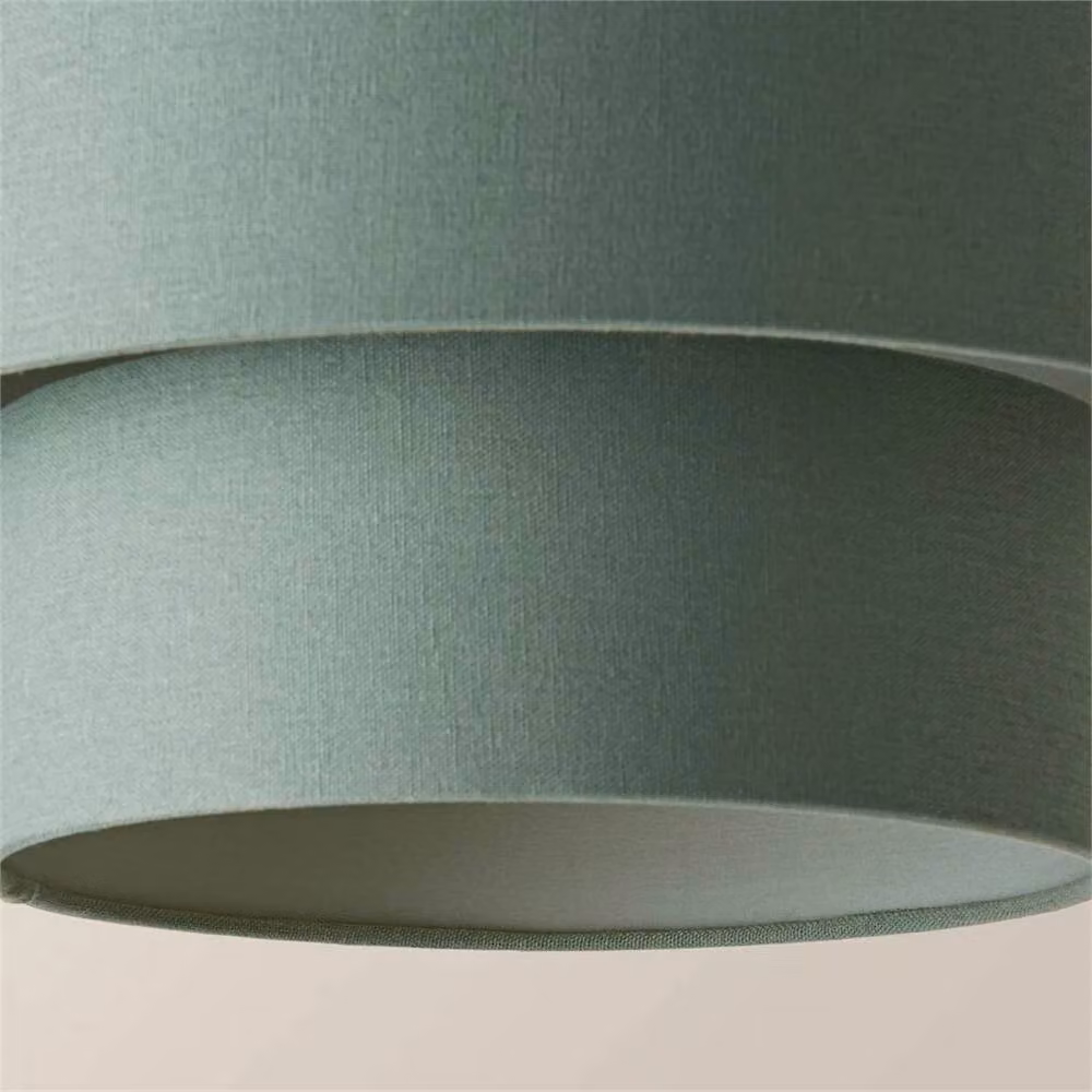 FORGEVIO Modern Cylinder Fabric Lamp Shade for Ceiling Lights in Green – 3