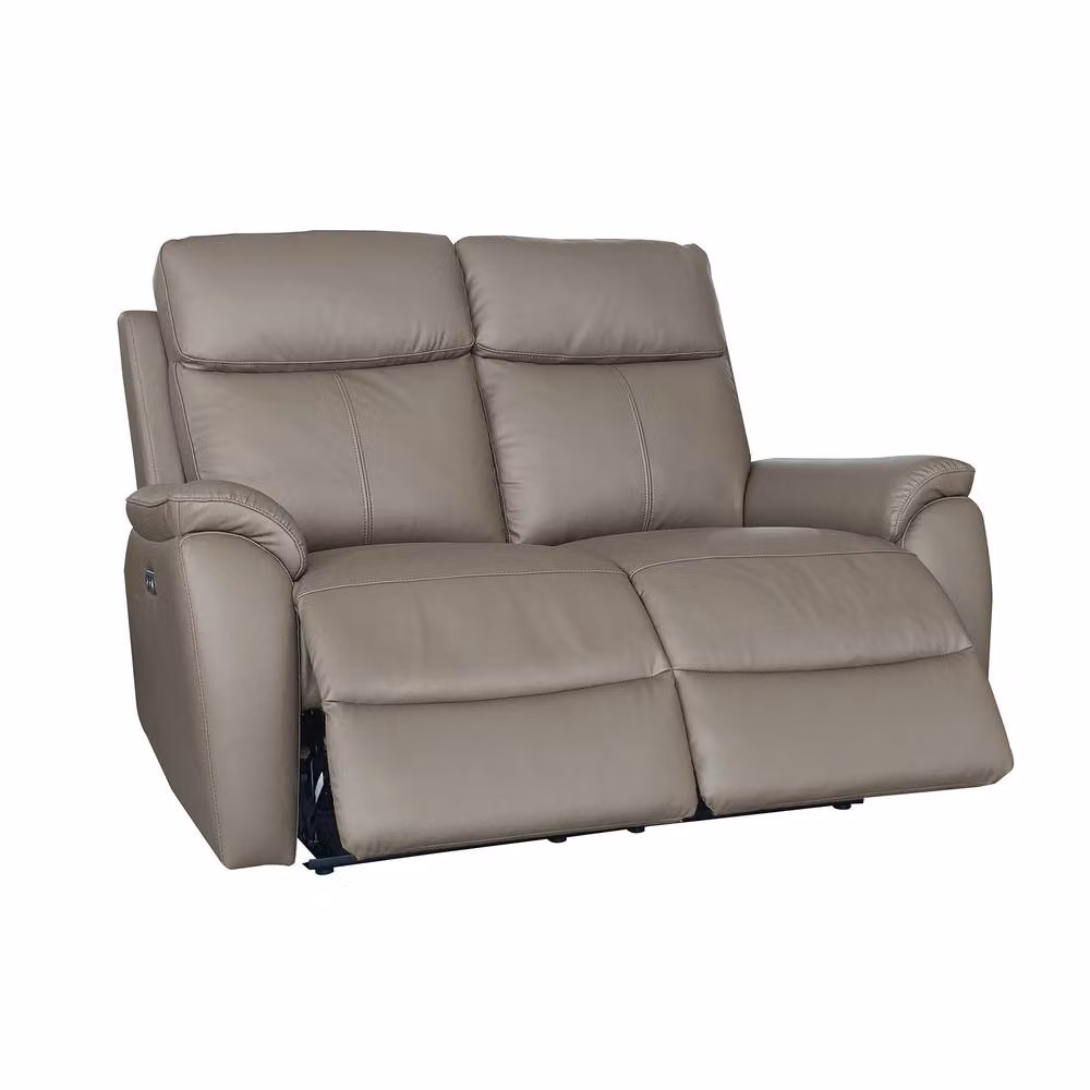 Aspire Kingsmere 3 + 2 Power Recliner Sofa Set in Grey Real Leather – 2