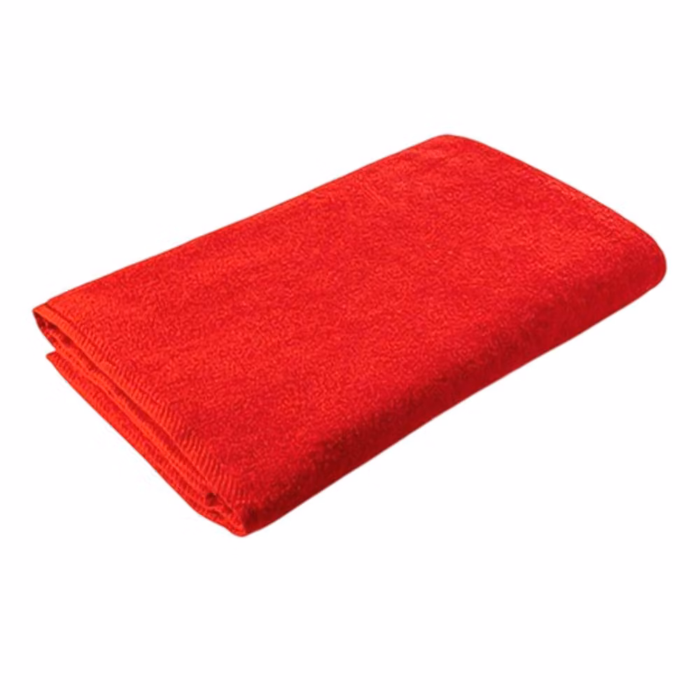 ARTG Red Cotton Terrycloth Bordered Bath Towel – 2