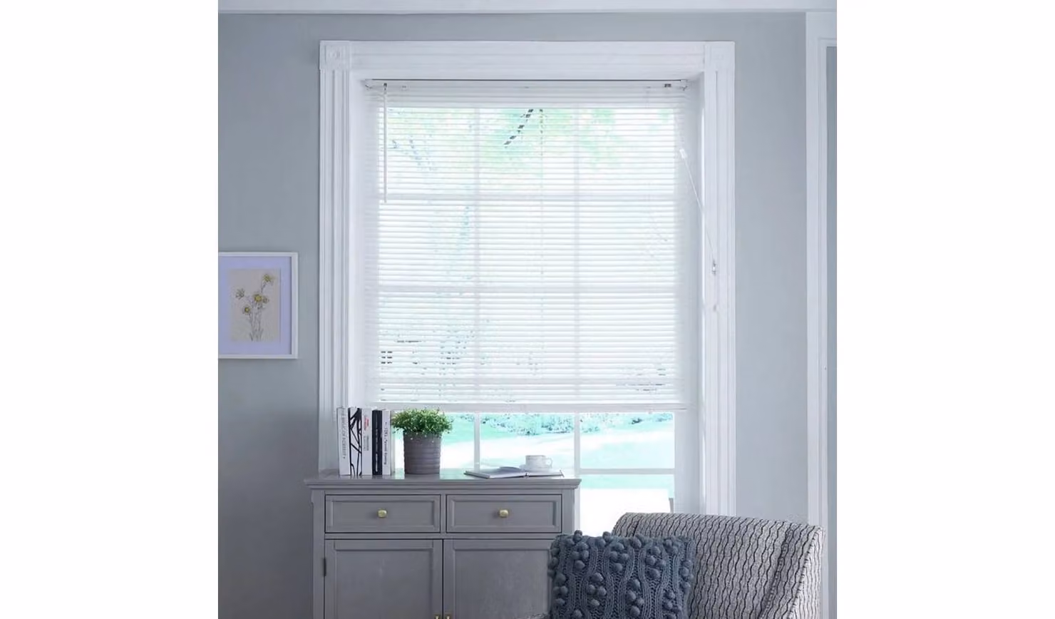 Little Black Book 25mm Venetian Blind in White, W: 90 cm, H: 160 cm
