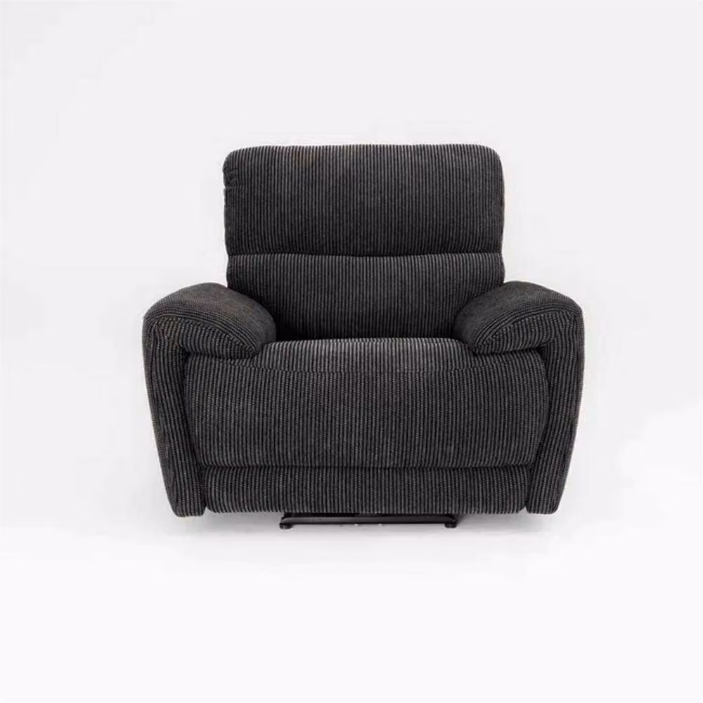 Furnishings For Less UK Carla Electric Power Reclining Armchair, Single Seater, Midnight Black Fabric – 2