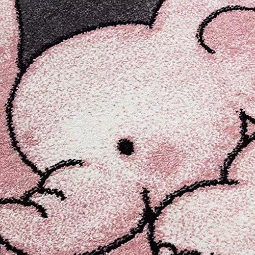 Bravich LTD Pink Baby Elephant Kids Rug, W: 80 cm, L: 150 cm – 5