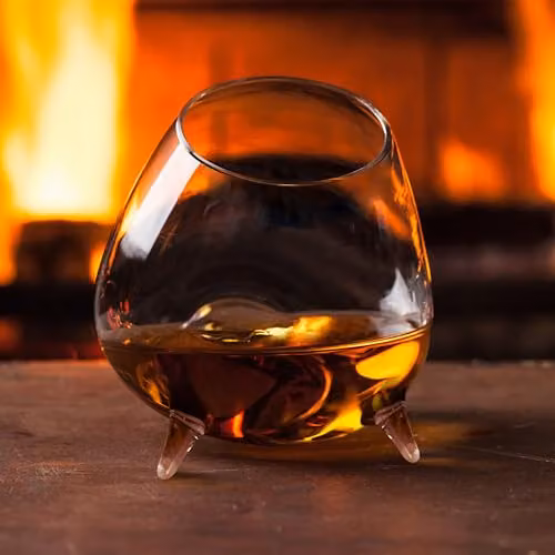 Final Touch Set of 2 Relax Cognac Glasses, 600ml, Transparent – 5