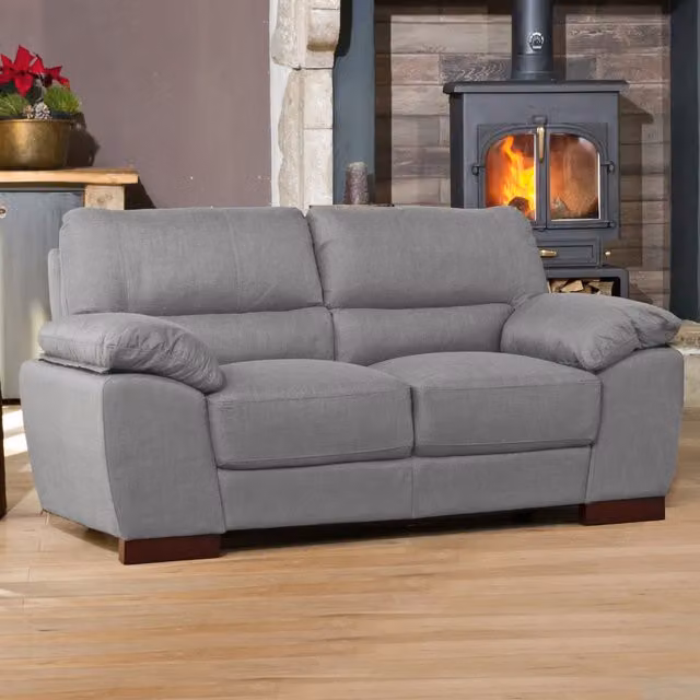 Artemis Home Westbrook 2 Seat Upholstered Sofa in Grey Fabric