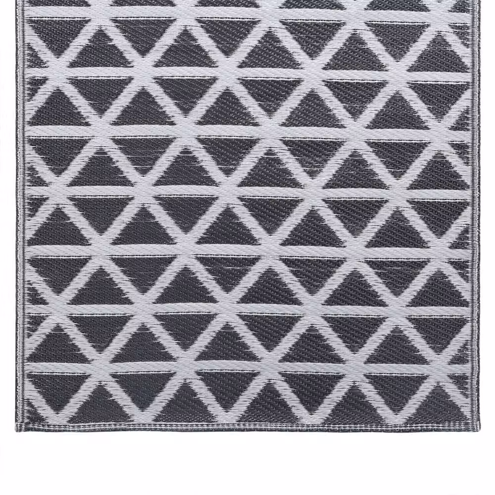 Berkfield Home Black Geometric Outdoor Carpet, W: 160 cm, L: 230 cm – 5