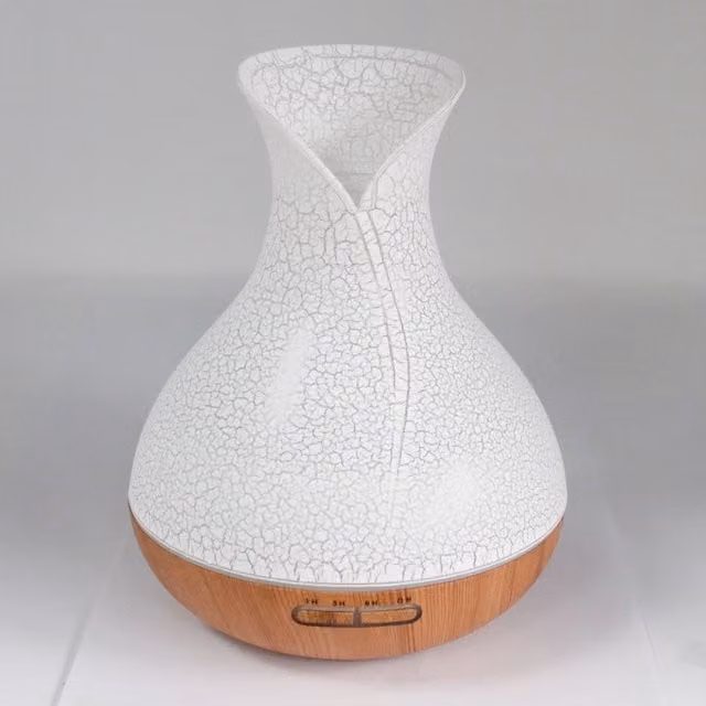 KDMD Palma Shell Effect USB Aroma Diffuser with Colour Change and Timer in White – 1