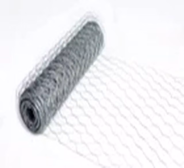 EONLION Galvanised Steel Chicken Wire Mesh Fencing in Grey, H 90 cm x L 50 m