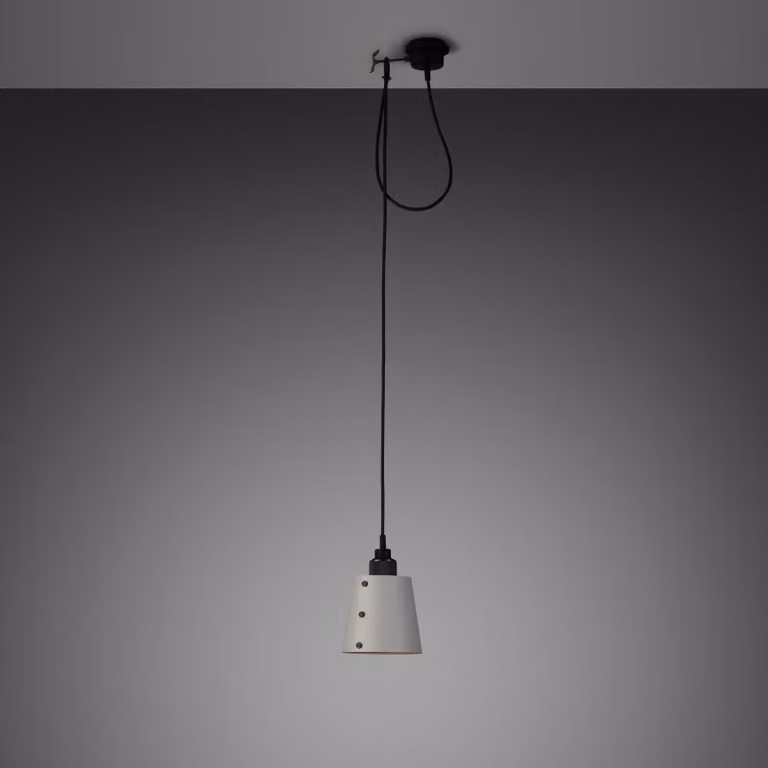 Buster + Punch Hooked 1.0 Suspended Pendant Light with Black Stone Shade