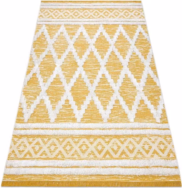 RugsX Moroccan Yellow Rug, W: 117 cm, L: 170 cm