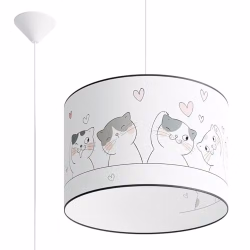 SOLLUX lighting CAT LED Pendant Lamp, Multicoloured, W/D/H: 40 x 40 x 95 cm – 1