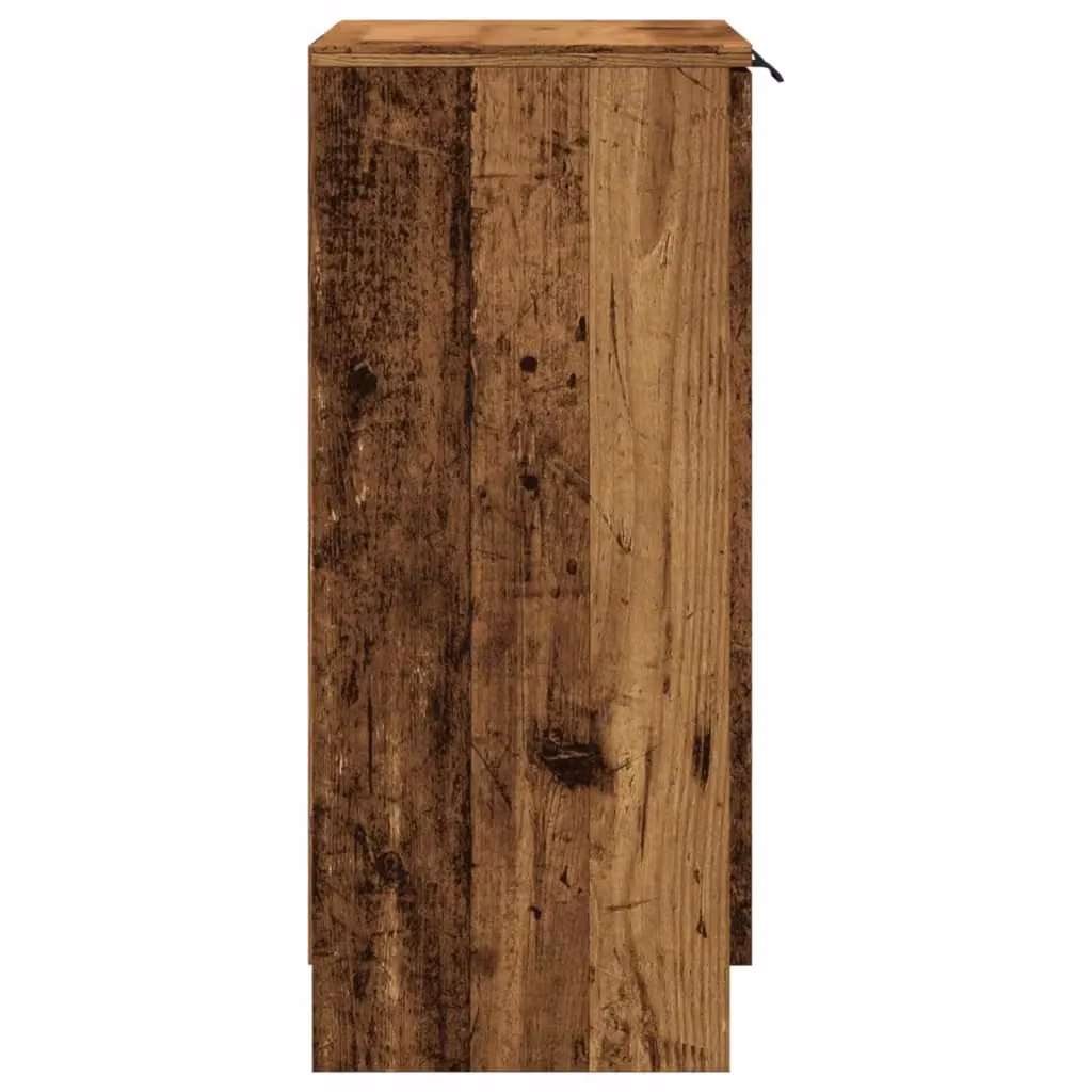 Berkfield Home Sideboard in Brown Old Wood, W/D/H: 60 x 30 x 70 cm – 4