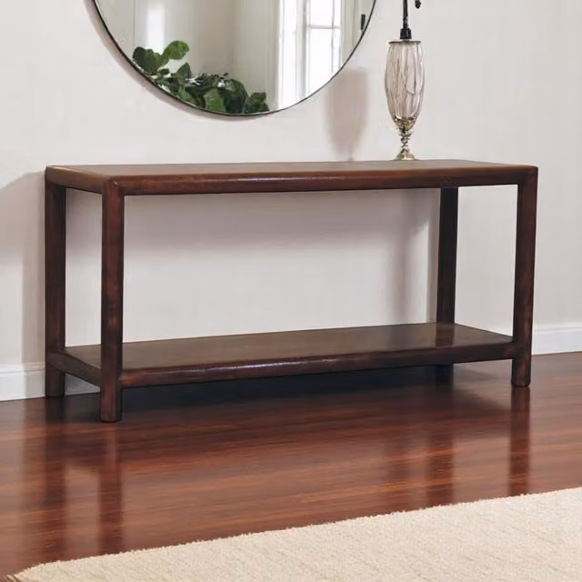 Artisan Furniture Classic Mango Wood Shoe Rack in Brown