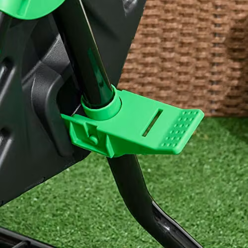 Outsunny 65L Rotating Garden Compost Bin with Steel Legs in Green and Black – 7
