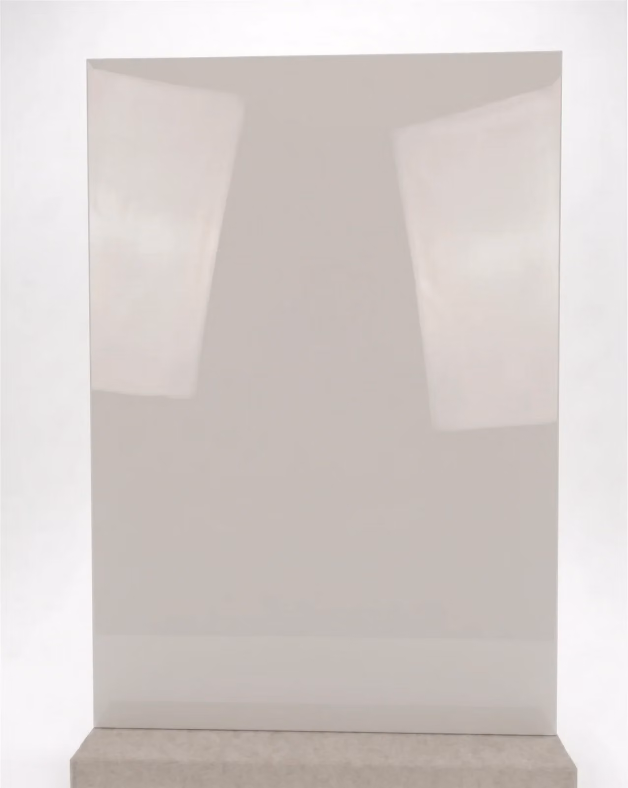 Gloss Cashmere Kitchen Cabinet Door Replacement Front with 400mm Gola Handleless Design, Width: 400 mm