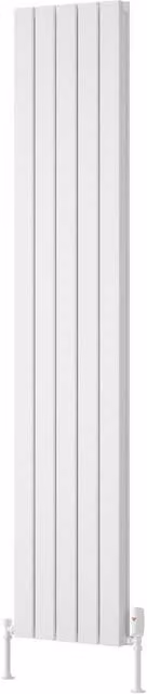 Bathroom Kingdom Piatto White Double Flat Panel Vertical Radiator H: 180 cm, W: 37 cm