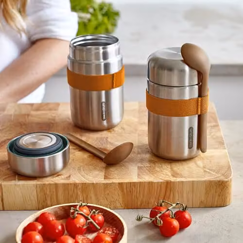 Black + Blum Insulated Food Flask, 400ml, Orange – 3