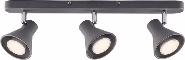 Nordlux Eik Grey Metal Surface Mounted Spotlight with GU10 Mains Connection