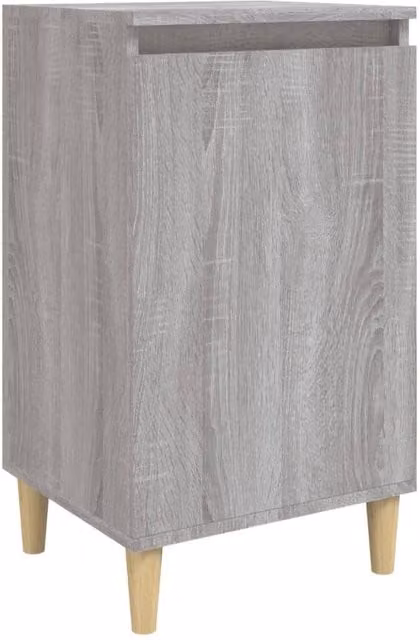 Berkfield Home Bedside Cabinet in Grey Sonoma, W: 40 cm, D: 35 cm, H: 70 cm – 1