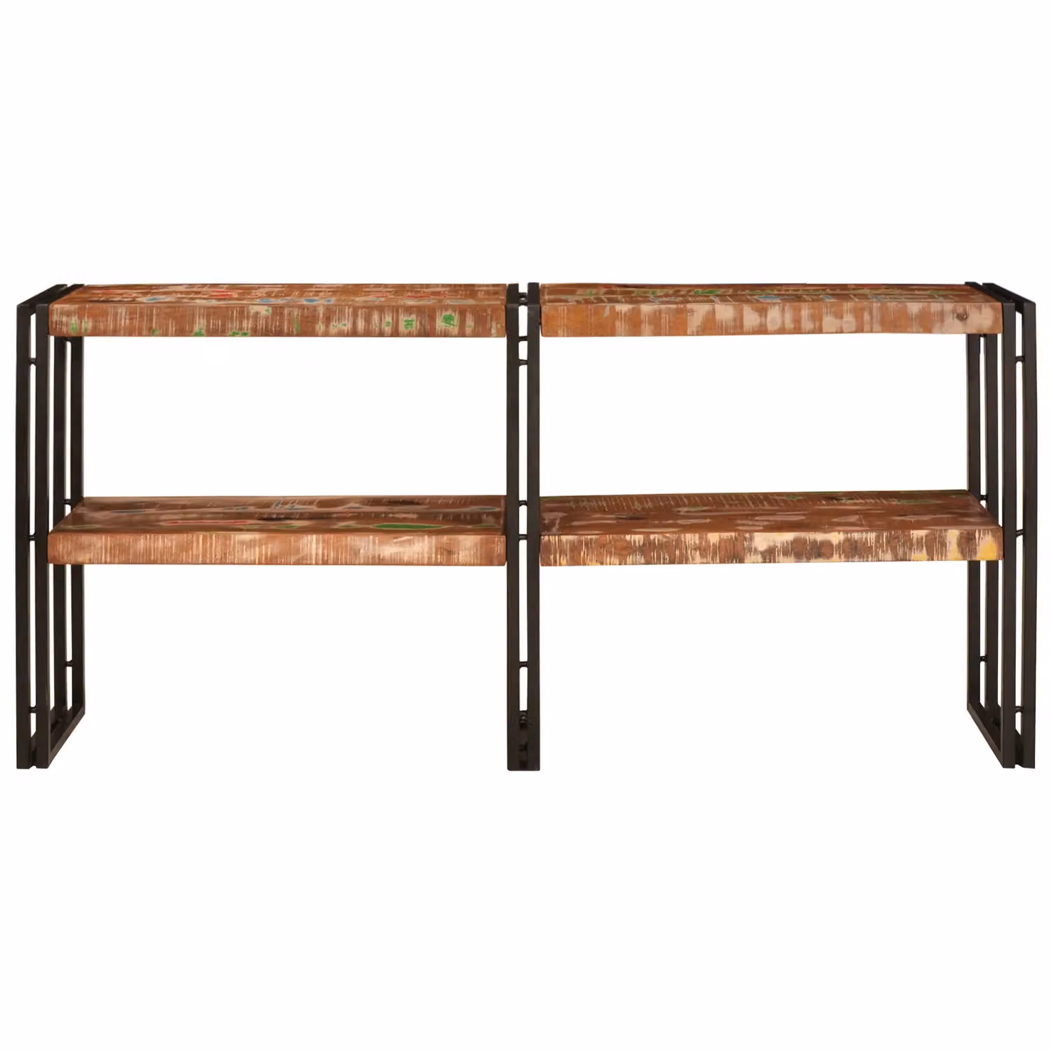 Berkfield Home Reclaimed Solid Wood Console Table in Brown, W/D/H: 160 x 33 x 75 cm – 2