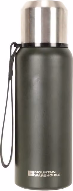 Mountain Warehouse Matte Double-Walled Flask, 500ml, Khaki Green