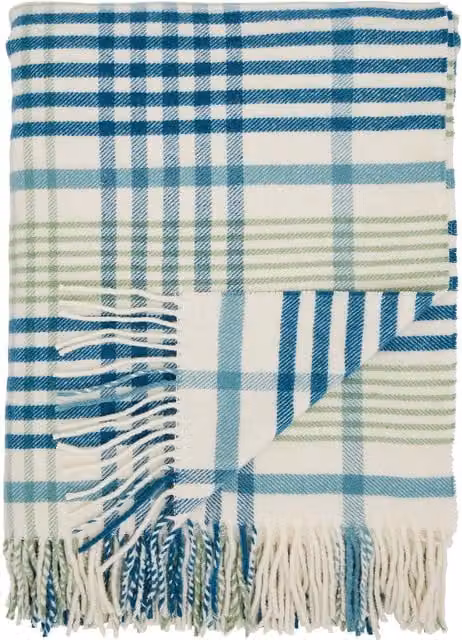 Land & Shore Classic Checked Picnic Throw, Multicolour