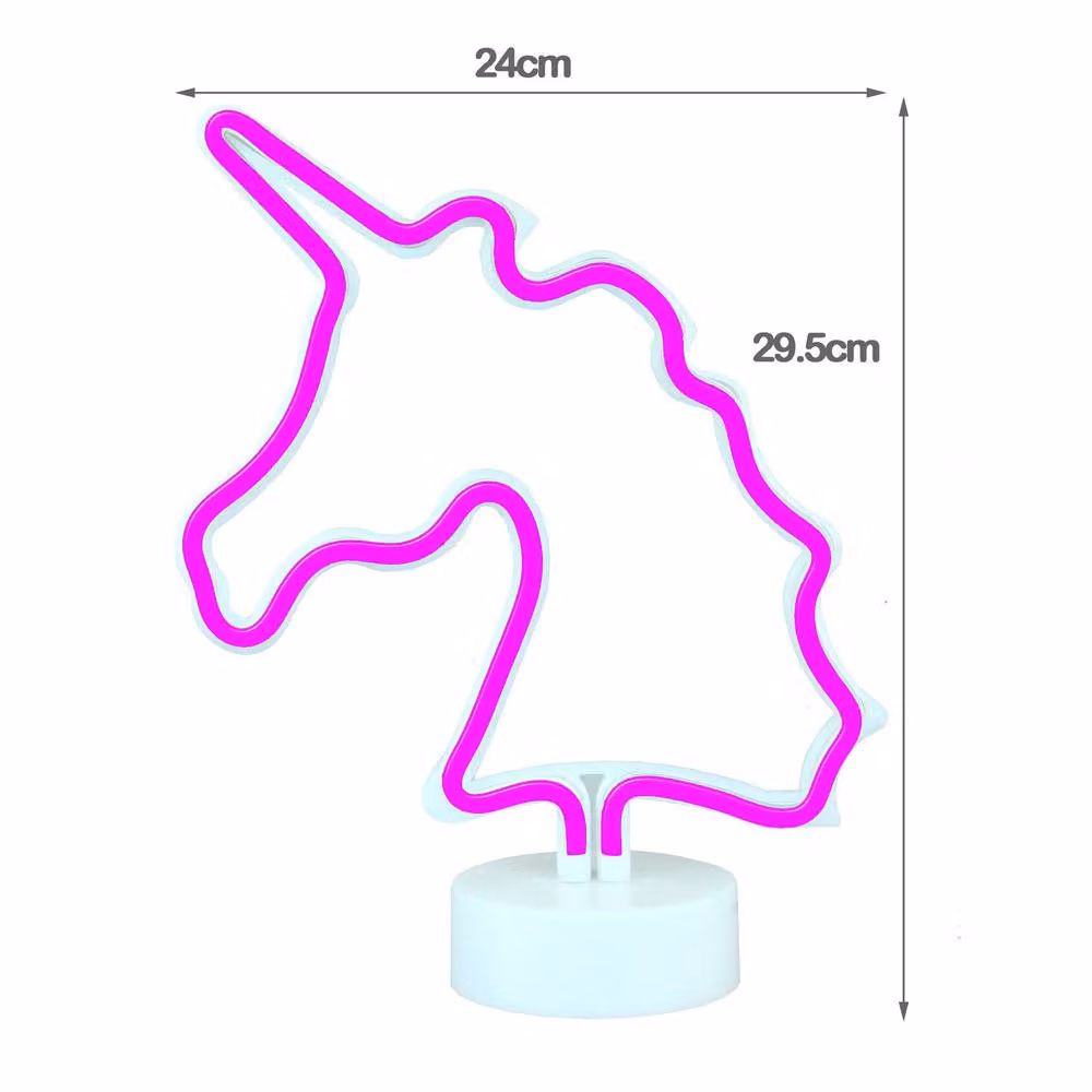 Simpa LED Novelty Neon Unicorn Light in Pink – 2