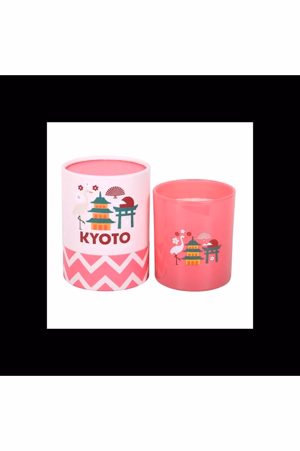 KDMD Kyoto Bamboo & Cherry Blossom Scented Candle, Pink, 28 g – 2