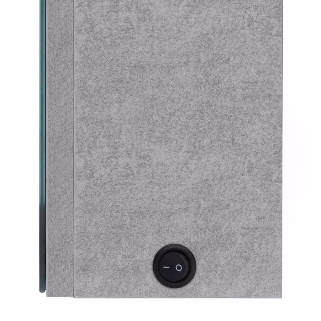 Berkfield Home LED Bathroom Mirror Cabinet in Concrete Grey, W: 50 cm, D: 13 cm, H: 70 cm – 3