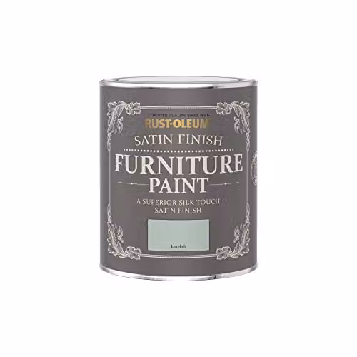 Rust-Oleum Water-Based Satin Furniture and Skirting Board Paint, Green, 750ml – 2