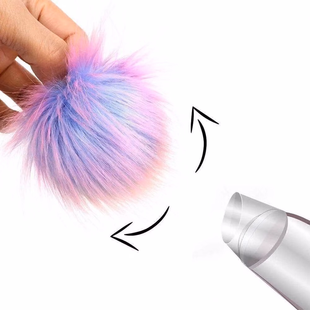 NESTLUNE 20 Pack Multicolour Faux Fur Pom Poms, Soft Fluffy Textile Pompom Balls – 2