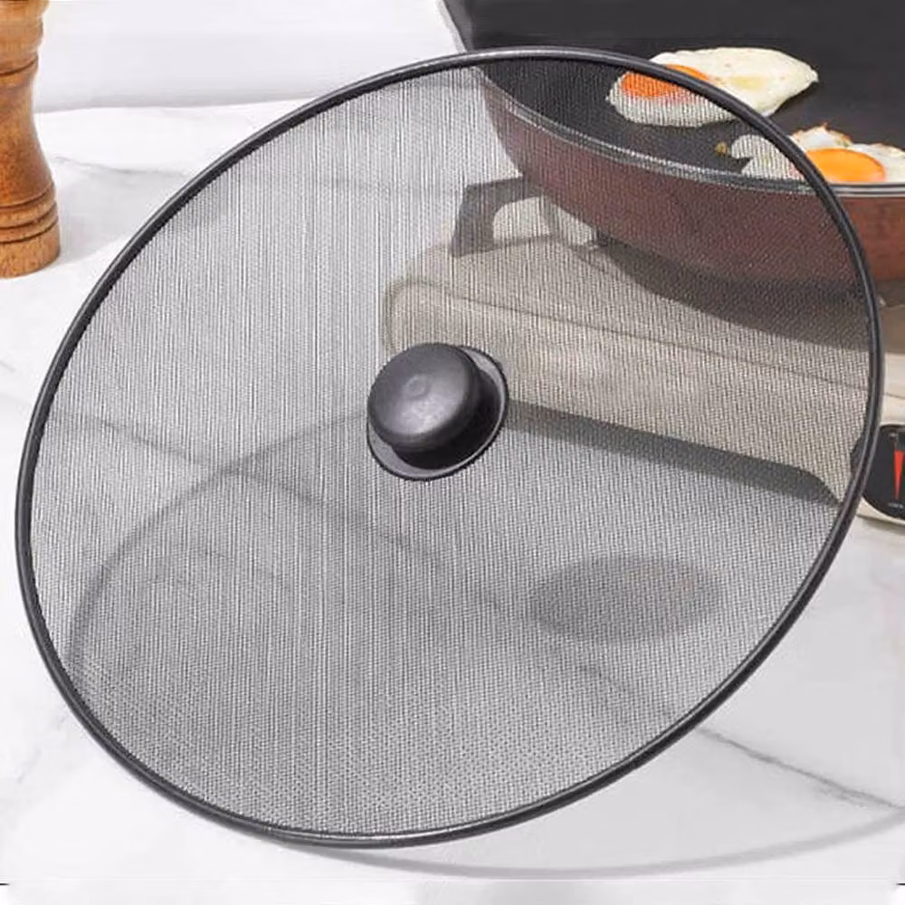 FLAVORA 3 Pack Round Stainless Steel Mesh Splatter Screen Guards in Grey, 0.6m2 – 3
