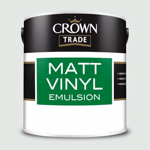 Crown Trade Botanical Extract Matt Vinyl Dispersion Paint, Petrol and Multicolour, 2.5l – 2