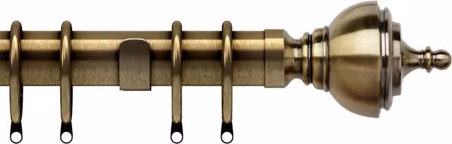 Terrys Vienna 28mm Curtain Pole in Gold, Silver or Bronze