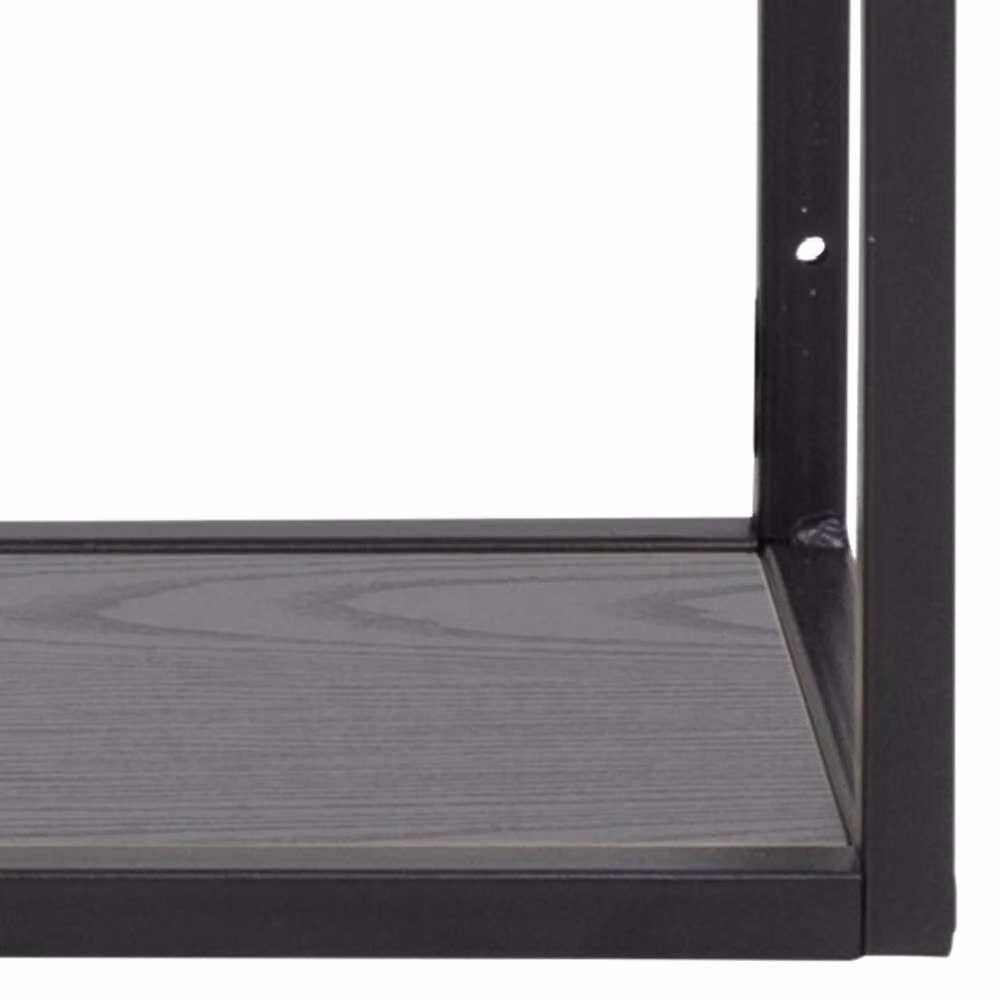 Wyld Haus El Paso Black Metal Wall Shelf with 3 Asymmetrical Geometric Shelves – 4