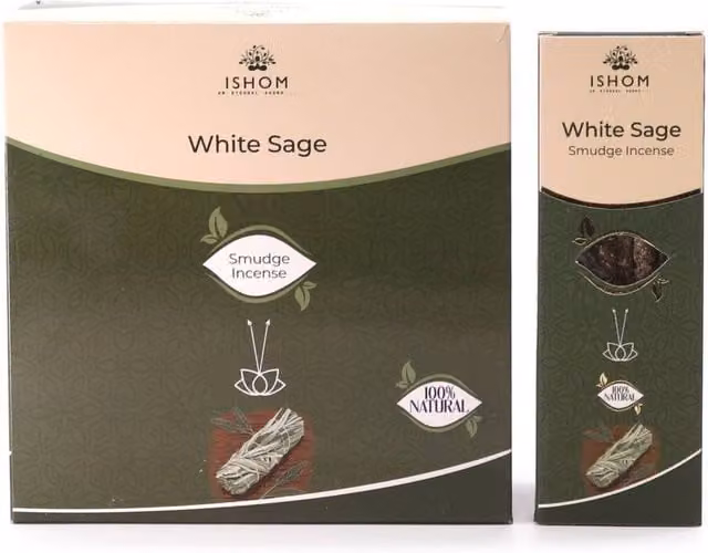 KDMD Ishom White Sage Smudge Incense Sticks in Brown – 1