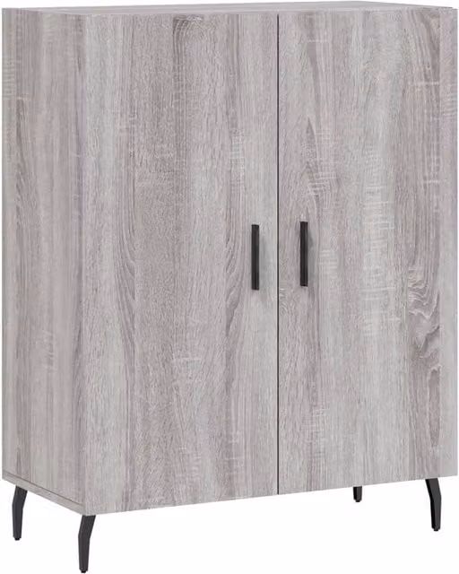 Berkfield Home Grey Sonoma Sideboard in Engineered Wood W/D/H: 69.5 x 34 x 90 cm