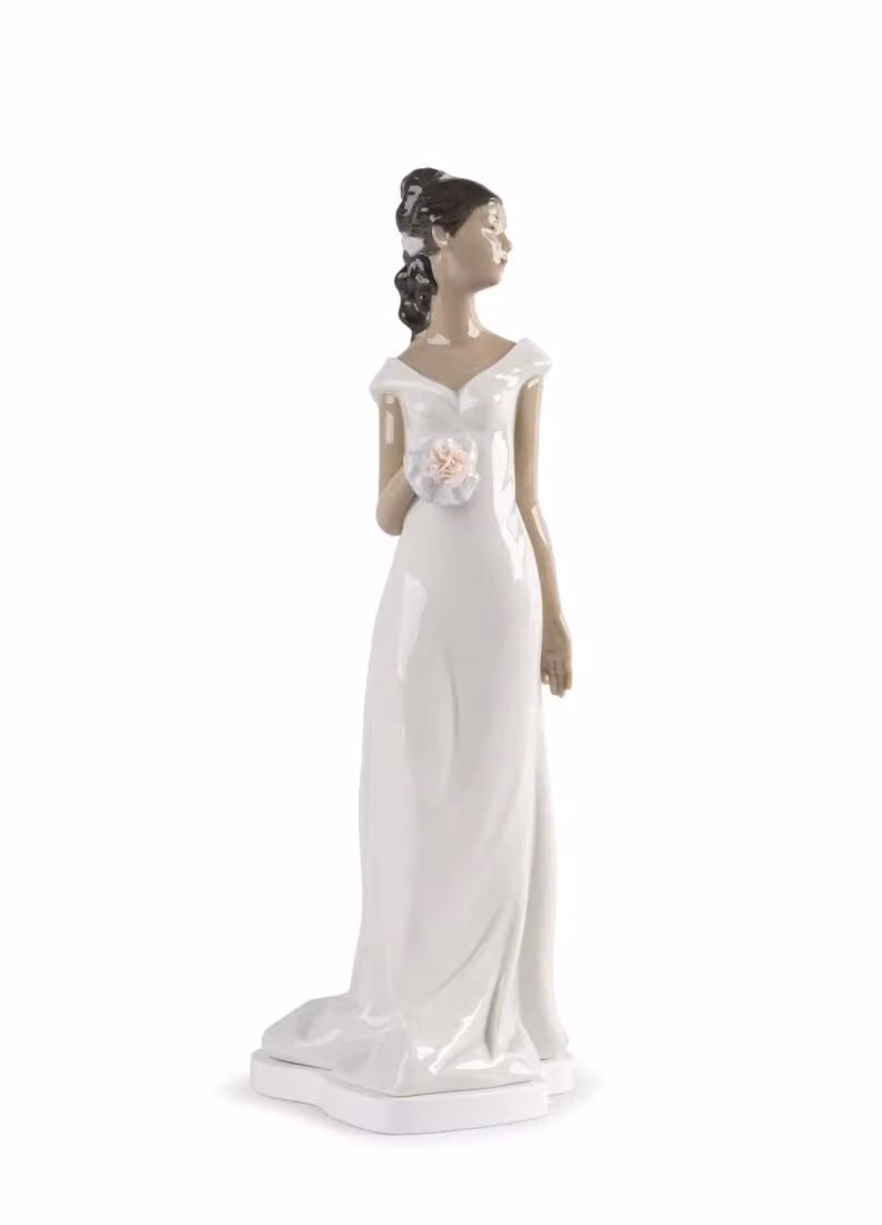 Lladró Soulmates Bride II White Porcelain Figurine
