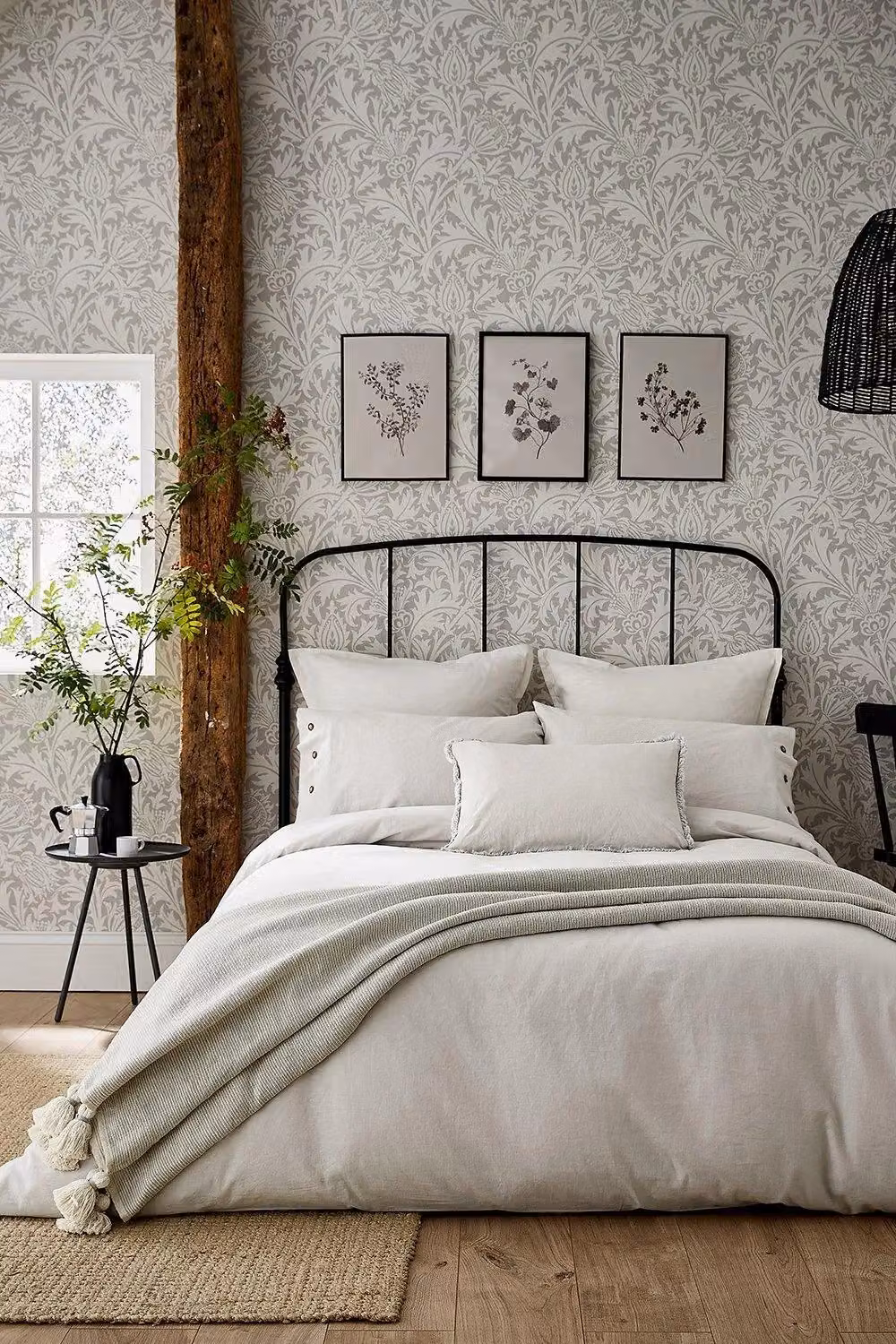 Morris & Co Pure Linen Cotton Standard Pillowcase in Silver – 2