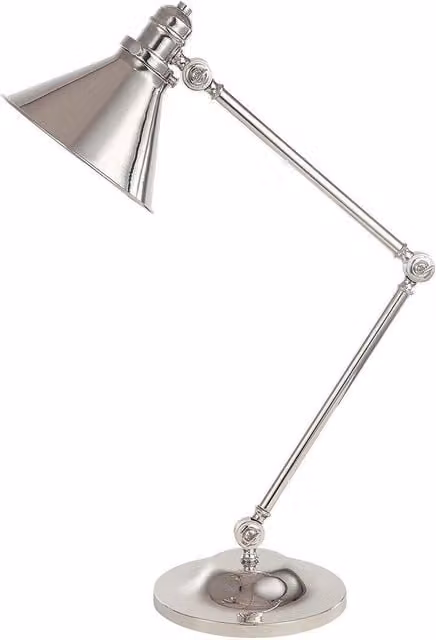 Netlighting Provence Height Adjustable Table Lamp in Grey and Silver with E27 Fitting – 1