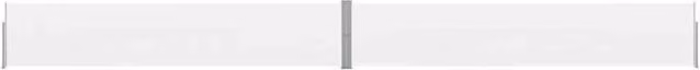 Berkfield Home Retractable Side Awning in Cream with Steel Frame and Polyester Fabric, W/D/H: 140 x 1200 cm – 1