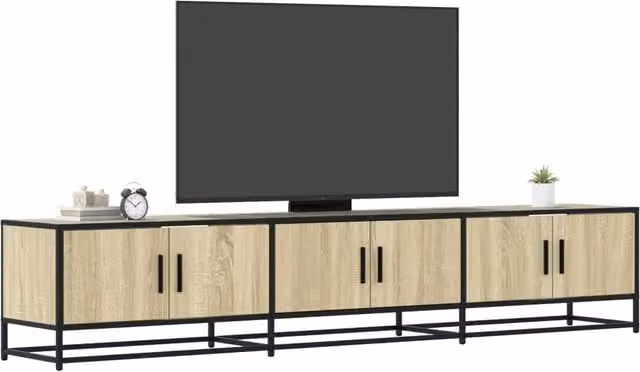 Berkfield Home Sonoma Oak TV Cabinet in Brown, W/D/H: 210 x 41 x 35 cm – 1