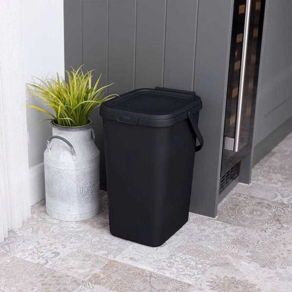 PAWNORA 18L Black Plastic Storage Organiser with Handles – 2