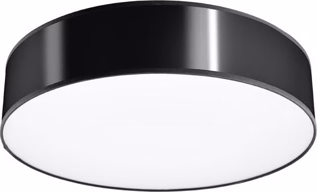 Sollux Lighting Arena 55 Modern Round Ceiling Lamp in White and Black